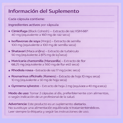 Menobiotic · Alivio y Equilibrio Femenino